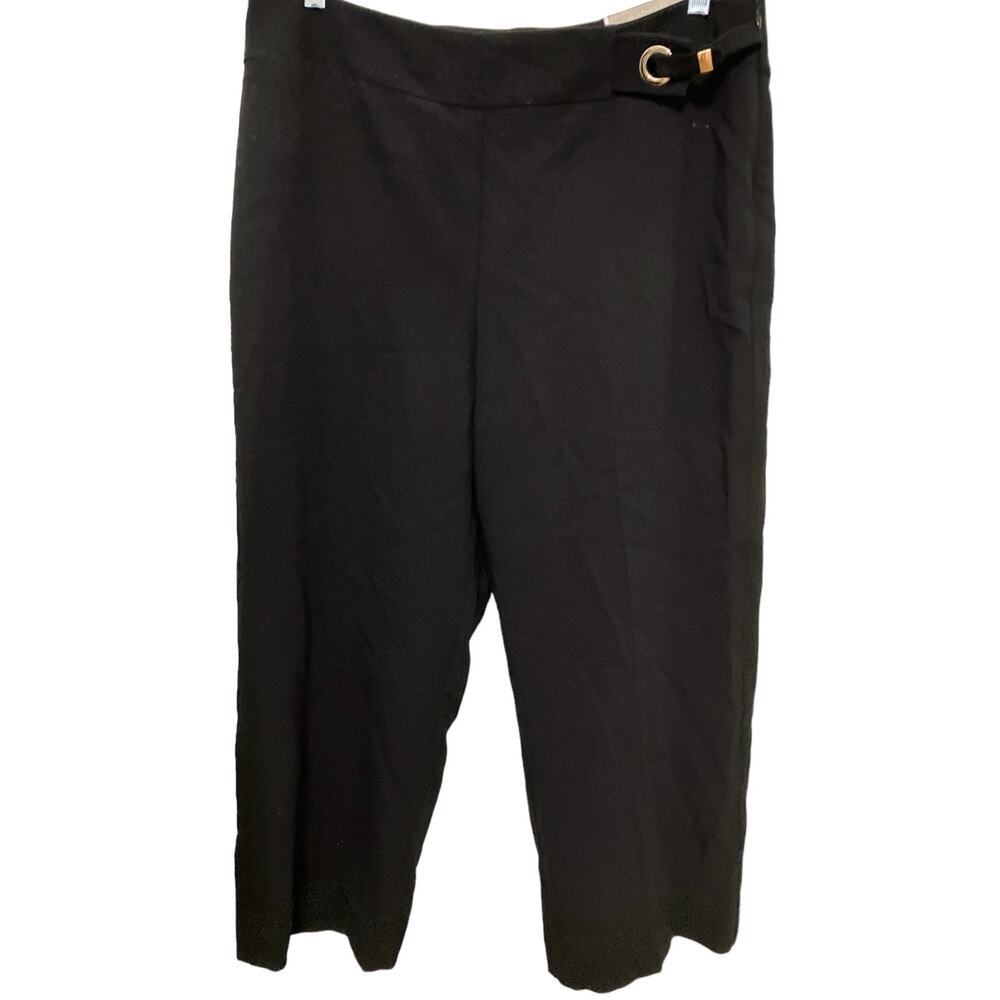 Chico's Women's Juliet Ultimate Fit Cropped Pants Black Large Sz 3 XL NWT